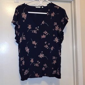 XXL Navy Floral Shirt Reitmans